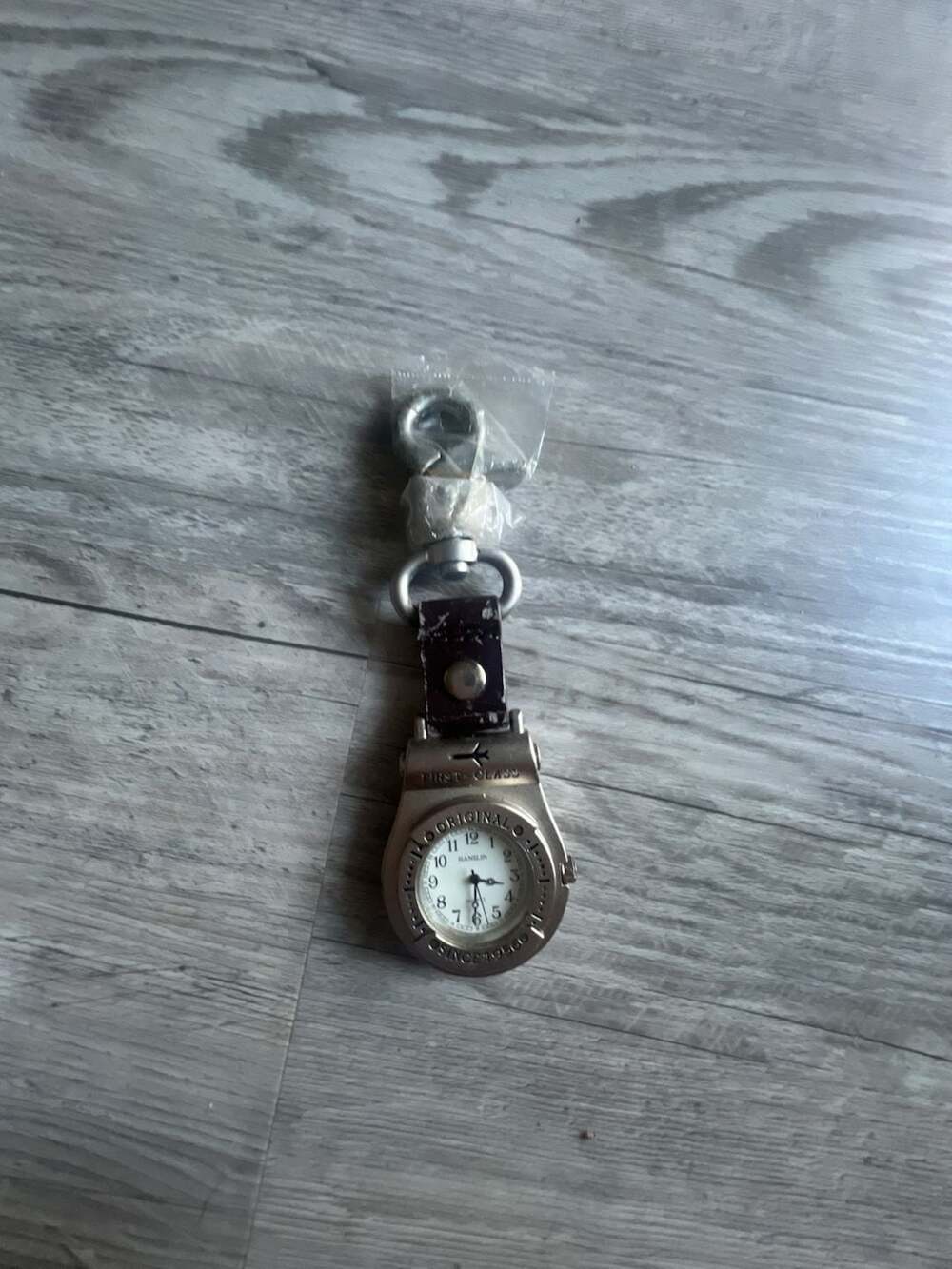 Hanslin First Class Original Pocket Watch Keychain Clip